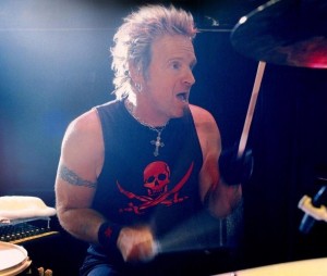 DRUM UNTIL YOUR DREAMS COME TRUE: Joey Kramer and his Aerosmith band mates have sold more than 150 million albums since leaving their drug- and roach-infested apartment at 1325 Commonwealth Avenue in Boston during the early 1970s. (photo by Ross Halfin)