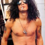 SMOKE MY CIGARETTE WITH STYLE: After decades of huffing cigarettes, Slash finally gave up the filthy habit of wearing shirts.