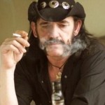 EMPLOYEE OF THE MONTH: Lemmy contemplates another shot of Jack during his lunch break from JCPenny.