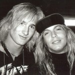 TALK SHITTY TO ME: A pre-mohawk t.Odd with Poison singer Bret Michaels in 1988. A few years later, Bret chased some shit-talkers down the street on the rare occasion that t.Odd was willing to let it slide.