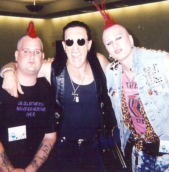 BROTHERS AND SISTER: Chris Wilson and t.Odd flank Twisted Sister frontman Dee Snider