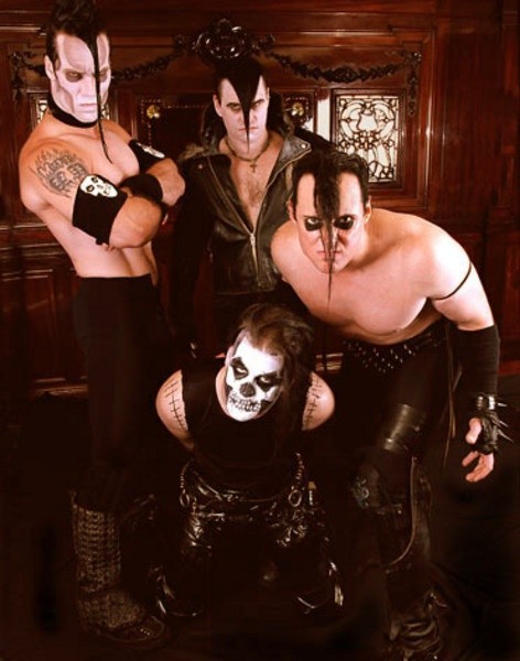 DIGGING UP GRAVES: The 'American Psycho' lineup was, left to right, Only, new singer Michale Graves, guitarist Doyle and drummer Dr. Chud.